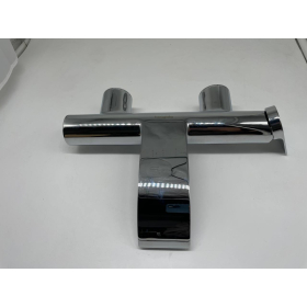 hansgrohe Vivenis bath mixer, surface-mounted bathroom mixer with 2 functions, chrome