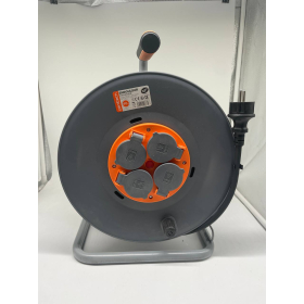 Котушка для кабелю для будівельного майданчика Zenitech IP44 з 4 розетками, 40 м