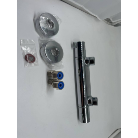 Mezclador termostático de ducha Ecostat 1001 CL, color plata