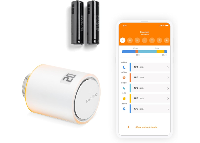 Thermostatic valves Netatmo Smart Wifi, remote control, energy saving, NAV-AMZ Thermostatic valves Netatmo Smart Wifi, remote control, energy saving, NAV-AMZ