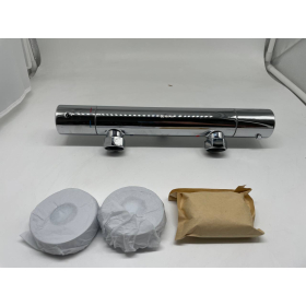 KLUDI X1 shower thermostat with temperature limitation, chrome
