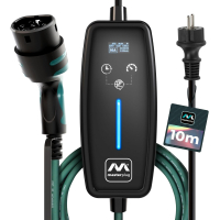 Зарядный кабель Masterplug для электромобилей Тип 2 с вилкой Schuko 10 м