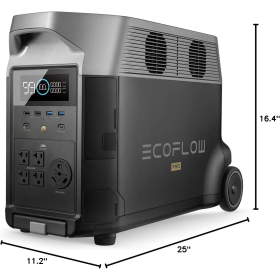 EF ECOFLOW DELTA Pro – 3600Wh Power Station, 5 AC Outlets