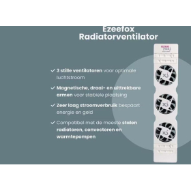 Ezeefox Radiatorventilator mit 3 Ventilatoren
