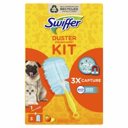 Магнітна щітка для збору пилу Swiffer Duster, Pipidastr з 3 змінними насадками