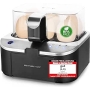 EMERIO EB-123177.1 Non-stick egg cooker with measuring cup, BPA-free, black, silver