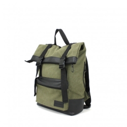 Urban backpack with laptop compartment, khaki