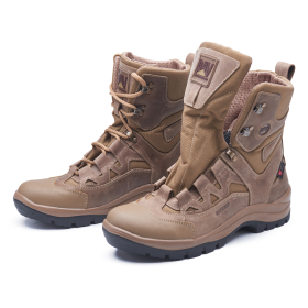 Botas tácticas de combate para media temporada PAV 801, color coyote.