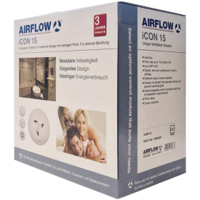 Airflow iCON 15 – Badlüfter mit Timer, 100 mm, Energiesparend