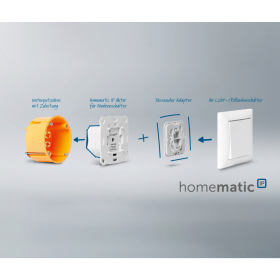 Комутаційний вимірювальний актуатор Homematic IP Smart Home HmIP-BSM для фірмових вимикачів