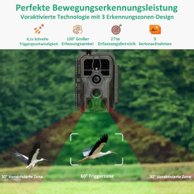 GardePro E8 WiFi камера дикої природи. Інфрачервоний датчик руху, передача даних з мобільного телефону