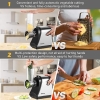 COOCHEER Stainless Steel Electric Vegetable Cutter Grater with 5 Cutting Drums