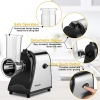 COOCHEER Stainless Steel Electric Vegetable Cutter Grater with 5 Cutting Drums