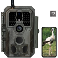GardePro E8 WiFi wildlife camera. Infrared motion detector, data transmission from mobile phone