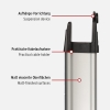Brennenstuhl Premium Alu-Line 12-pin/multi-socket extension cable made of high-quality aluminum (with 2 switches for 6 sockets, 3 m long).