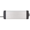 Brennenstuhl Premium Alu-Line 12-pin/multi-socket extension cable made of high-quality aluminum (with 2 switches for 6 sockets, 3 m long).