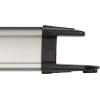 Brennenstuhl Premium Alu-Line 12-pin/multi-socket extension cable made of high-quality aluminum (with 2 switches for 6 sockets, 3 m long).