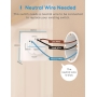 Meross Wi-Fi Touch Wall Switch, 1-Way, 1-Channel, Compatible with Apple HomeKit Siri, Alexa, Google Assistant and SmartThings. 2.4GHz (Neutral Cable Required)