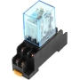 Sourcingmap - Bobina ca 220v 8 pines carril din relé de potencia electromagnética 10a ly2j w base de