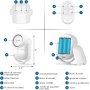 CPVAN Sensor de Movimiento, Sirena Alarma Casa para Puerta, Control Remoto Infrarrojo Sistema de Alarma Antirrobo -125dB -Accionado por Batería [Clase de eficiencia energética A+++]