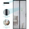 Apalus VP Magnetic Door - Heavy Duty Moskitoschutz, automatisch von oben nach unten schließend, hält frische Luft herein und Ungeziefer heraus (90x210CM, Schwarz)