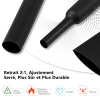 Vinabo 900 Piece Heat Shrink Tube Set, Black Heat Shrink Tubing, Electrical Insulation, Water-Repellent & Break-Resistant, Cable Tubing, 12 Sizes, 2:1 Heat Shrink