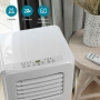 Tristar AC-5529 Mobile Klimaanlage - 3-in-1-9.000 BTU/2,6 kW - Kühlt, lüftet, entfeuchtet - Timer, Fernbedienung [Energieeffizienzklasse A]