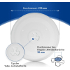 Glass microwave turntable, round, 270 mm, with 3 knobs, with 3 buttons