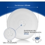 Plato giratorio para microondas de cristal, redondo, 270 mm, con 3 botones