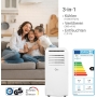 SUNTEC Impuls 2.6 Eco R290 Mobiles Klimagerät mit Abluftschlauch - Kühler & Luftentfeuchter für Räume bis zu 34 m² | 9.000 BTU | 2600 Watt