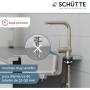 Schütte 79729 London sink faucet, Stainless steel look