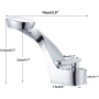 Onyzpily faucet bathroom chrome basin mixer mixer tap single lever mixer bathroom faucet high pressure basin for bathroom