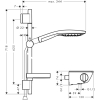 hansgrohe Raindance Select S 150 thermostatic set 0.65m, 3 spray types, chrome