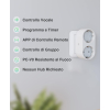 GHome Smart Wifi Smart-Steckdose, 2-in-1 Plug mit Energiemonitor, Steuerung über und App, kompatibel mit Alexa und Google Home, Weiß