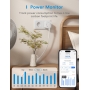 Meross smart outlet, with energy monitoring, compatible with Apple HomeKit, Alexa and Google Home