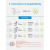 Meross termostato de calefacción WiFi, compatible con HomeKit, Siri, Alexa y Google, M30 * 1,5 mm, 2 unidades.