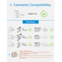 Meross WiFi heating thermostat, compatible with HomeKit, Siri, Alexa and Google, M30 * 1.5 mm, 2 pcs.