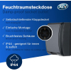REV AquaForm, Steckdose - Feuchtraum, IP44 einpolig, Aufputz, anthrazit