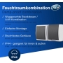 REV 0510231777 AquaForm, Steckdose - A/W Schalterkombi, IP44, zweipolig, Aufputz, waagrecht, grau