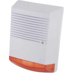 Fake alarm siren with flashing red LED