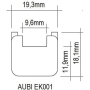 Set of hinge covers for plastic windows and balcony doors