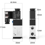 ERGAOBOY 1/4 inch BSP 24V Electric Pilot Operated Solenoid Valve with Unique Coil with 3 Way 2 Position Port (3V210-08)