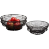 Foldable fruit bowl Philippi - Flex, 27.9 x 27.9 x 2.5 cm, black.