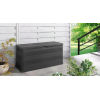 Jardinera con diseño de listones de madera