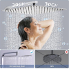 HOMELODY Duschsystem mit Thermostat und 30x30 cm Regenbrause aus Edelstahl