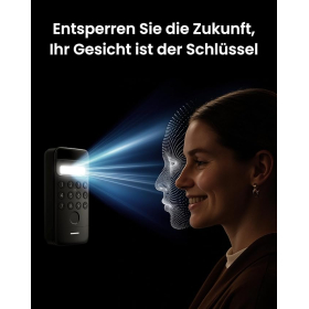 Cerradura inteligente WiFi SwitchBot Ultra con reconocimiento facial/huella dactilar y Alexa