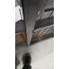 Relaxdays shop counter display with grid panel and 10 hooks, black