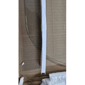 Mampara de ducha/bañera EMKE de 80x140 cm, plegable, de cristal de seguridad de 6 mm.