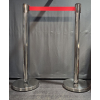 Basic 300 passenger guidance system, barrier tape 3 m, red, set of 2