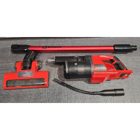 Акумуляторний вертикальний пилосос Einhell TE-SV 18 Li-Solo Power X-Change (Li-Ion, 18 В, акумуляторний пилосос без мішка, контейнер для пилу 0,6 л, технологія Cyclone, потрійна система фільтрів), червоний/чорний